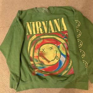 Urban Outfitters Nirvana Sweatshirt in green